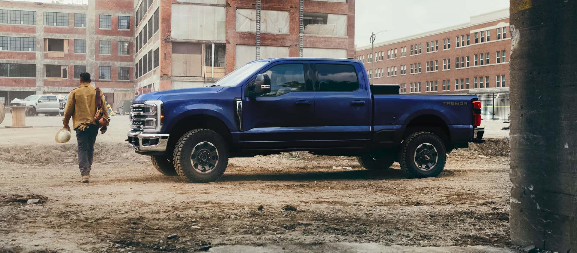 2026 Ford Super Duty parked on a construction site