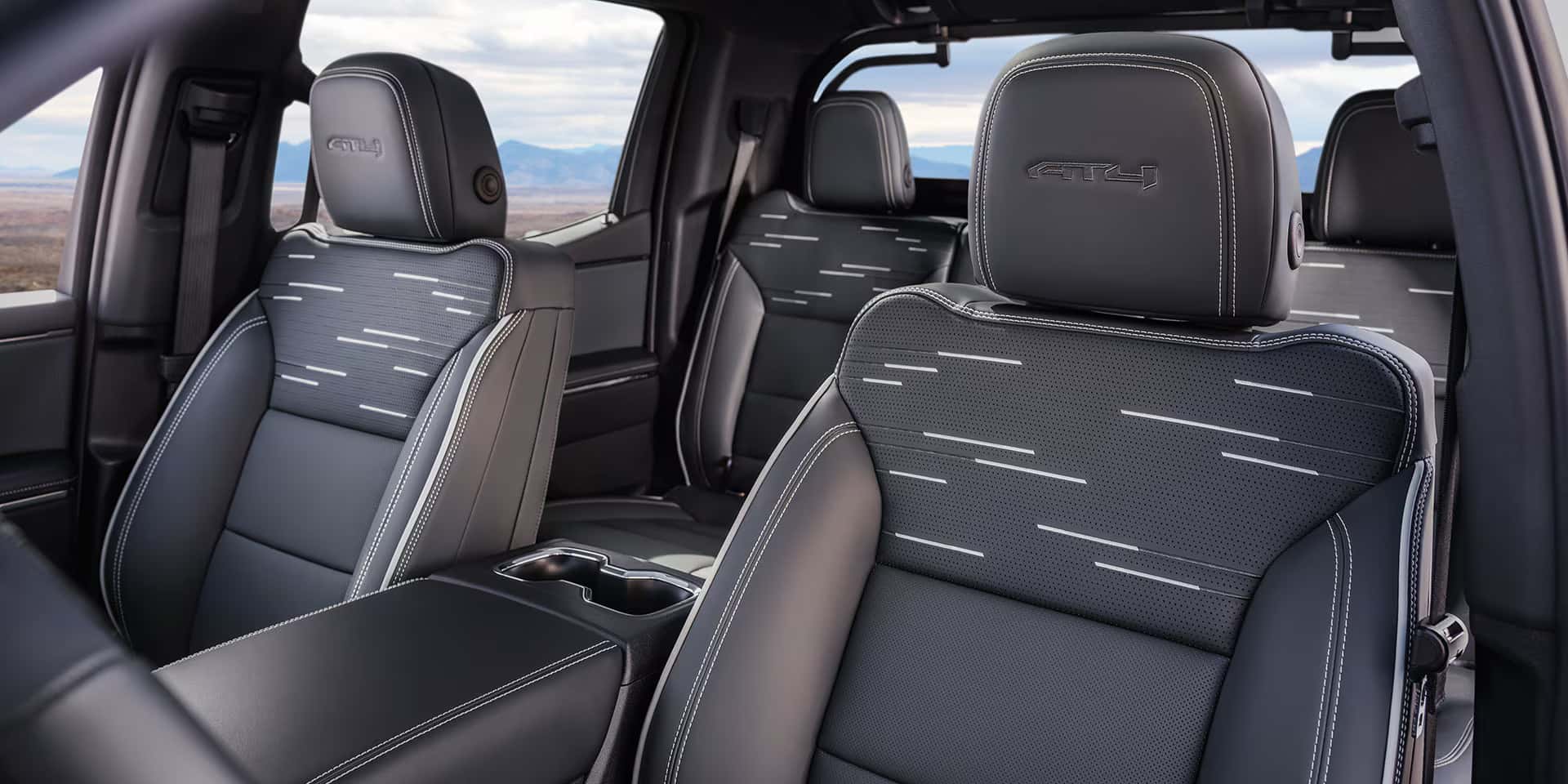 interior of the gmc sierra ev