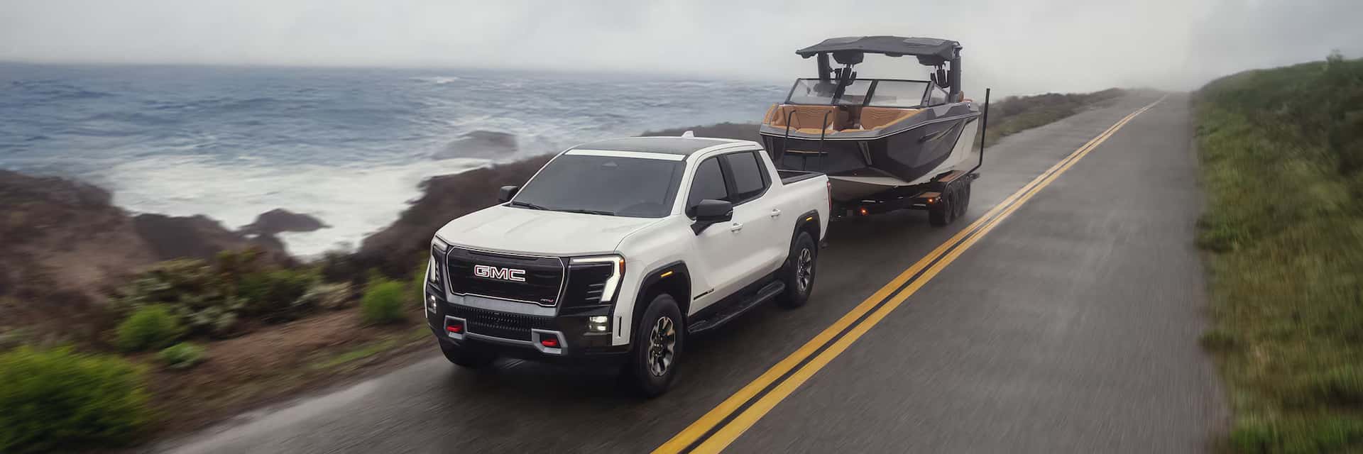 2026 sierra ev pulling a boat