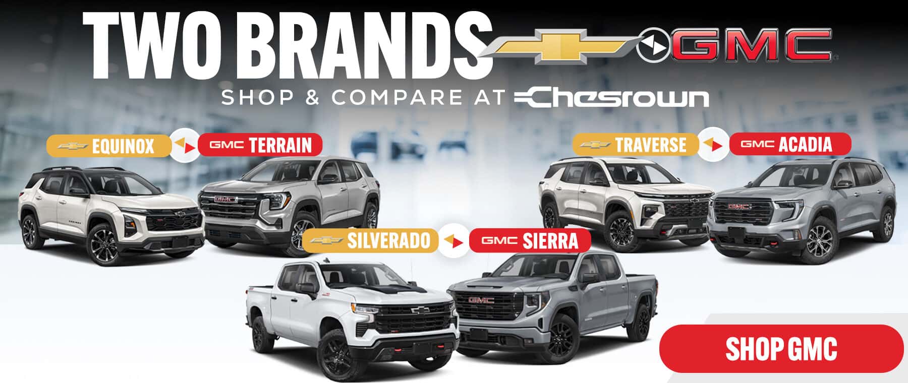 Shop Chevy and GMC at chesrown in sidney