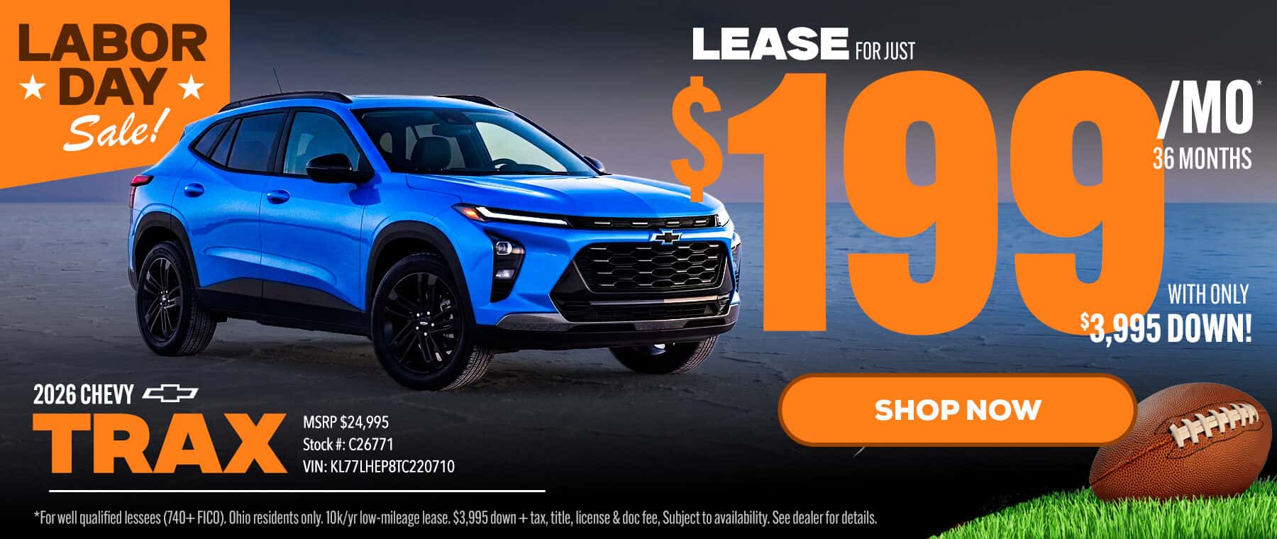 Chevy Trax lease in Sidney Ohio