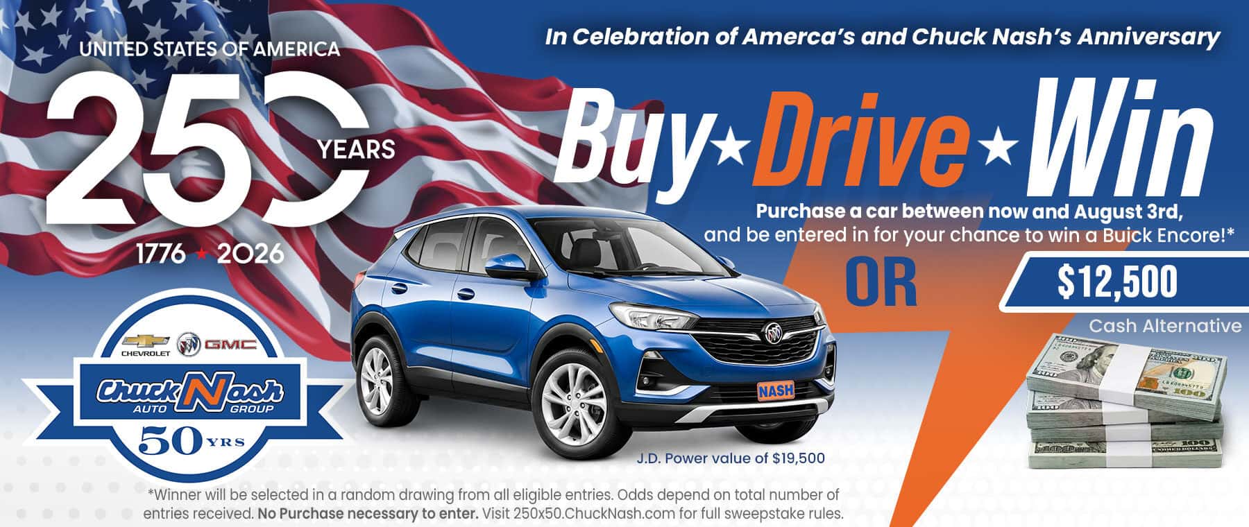 250 x 50 Anniversary Sweepstakes