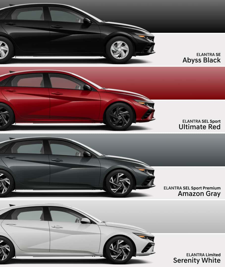 Hyundai Elantra Exterior Colors