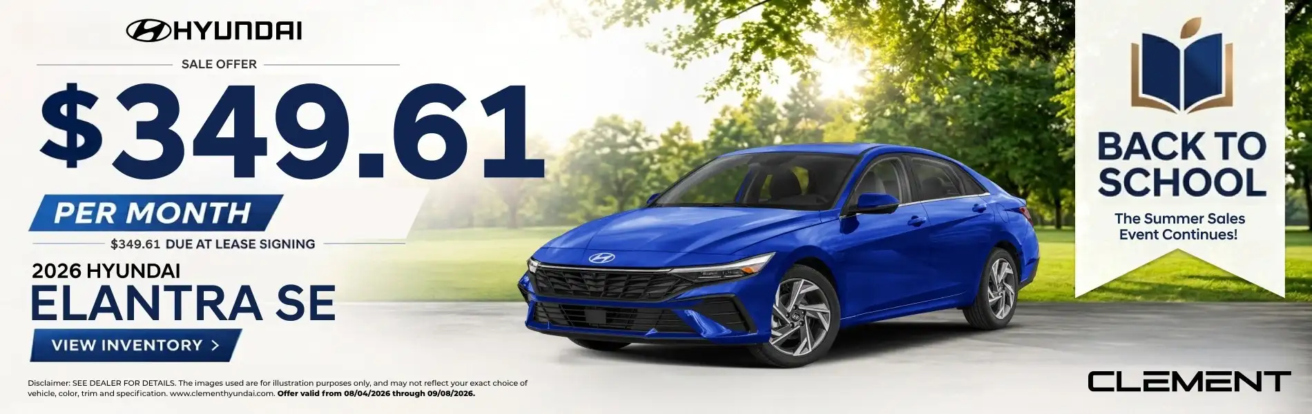 Elantra back to school