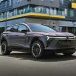 2026 Chevy Blazer EV driving in the city