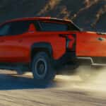 2026 Chevy Silverado EV driving off road