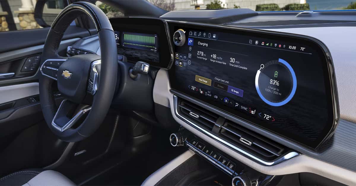 interior dashboard of the 2026 Chevy Equinox EV
