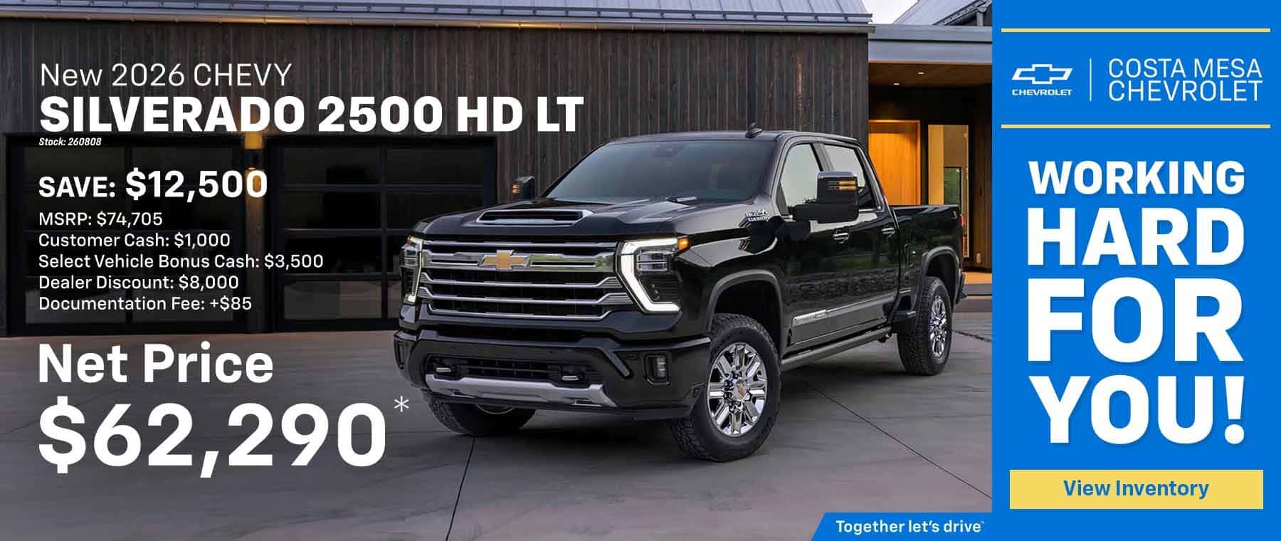 Silverado 2500 Save $12,500