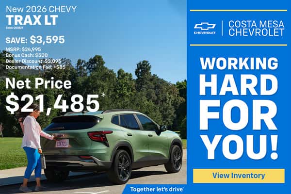 Trax $21,485* Net Price