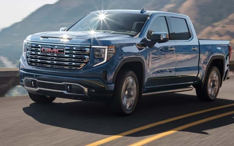 GMC Sierra on a road