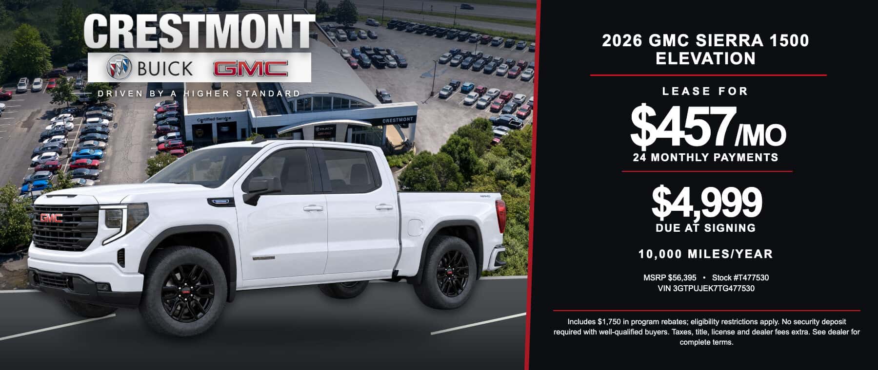 2026 GMC Sierra 1500 - Lease Special