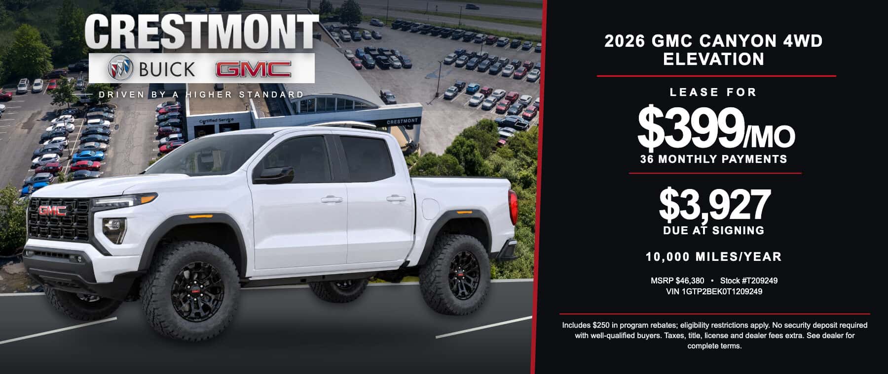 2026 GMC Canyon - Lease Special