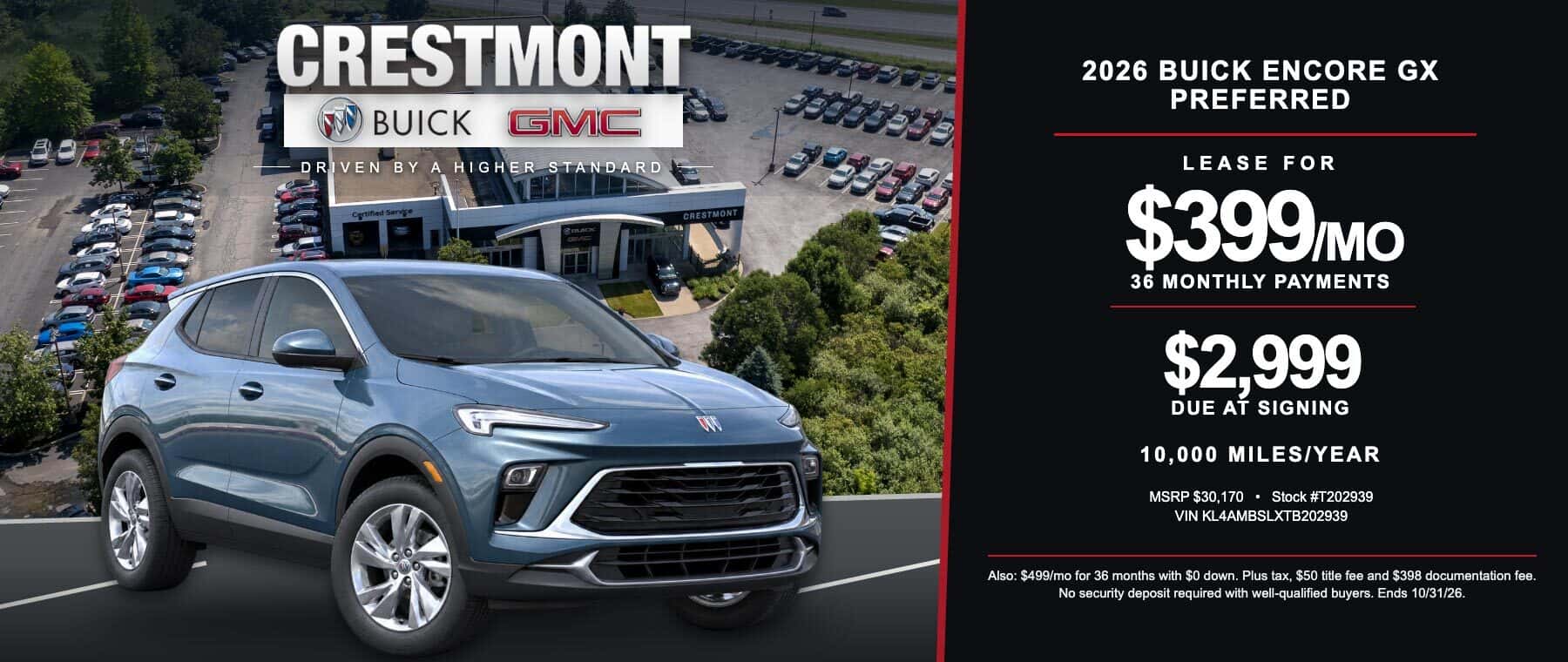 2026 Buick Encore - October Lease Special