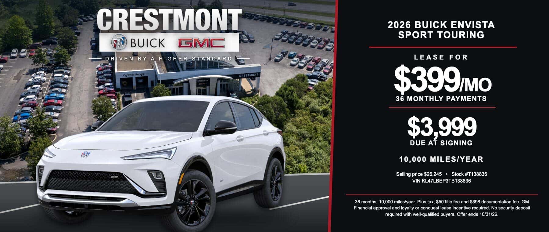 2026 Buick Envista Sport Touring - October Lease Special