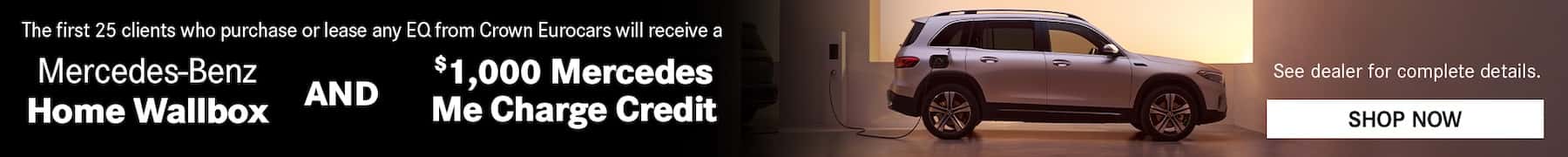 $1000 Mercedes Me Charge Credit