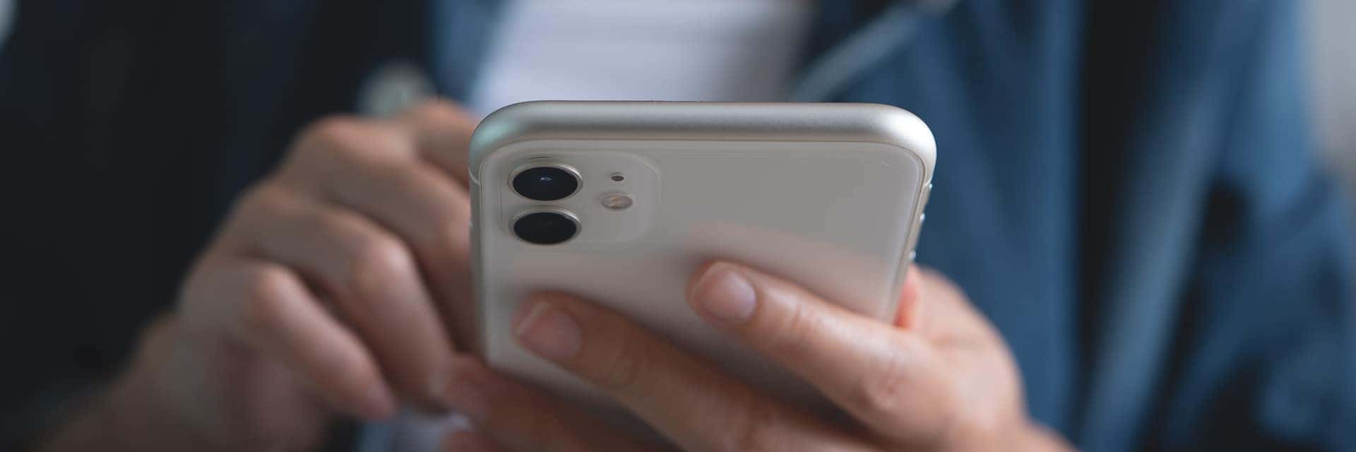 person holding cellphone