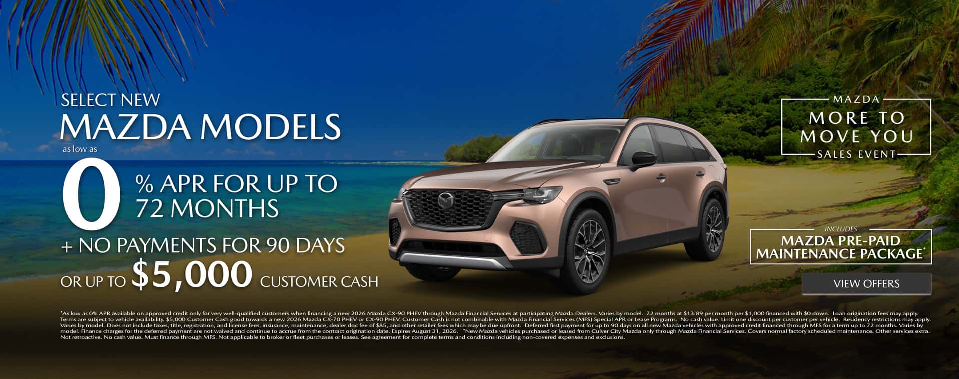 Image showing Special APR Rate at Culver City Mazda