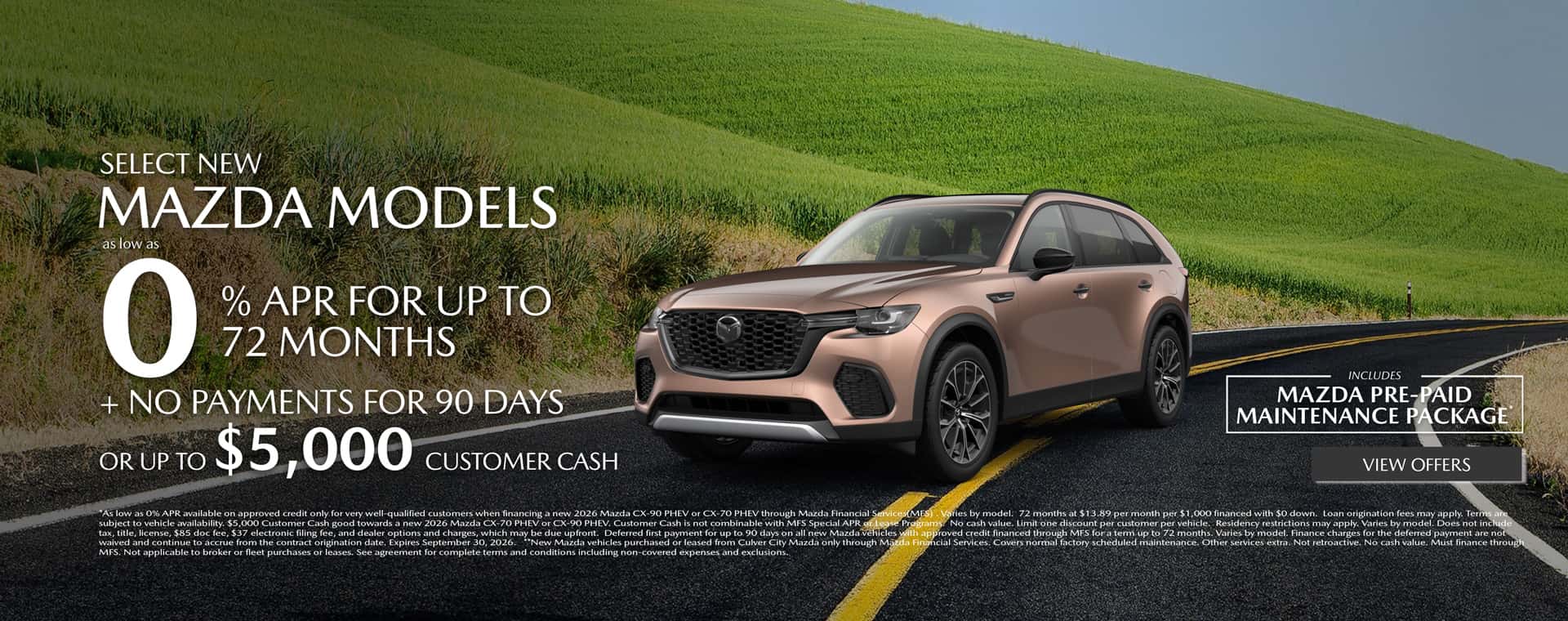 Image showing Special APR Rate at Culver City Mazda