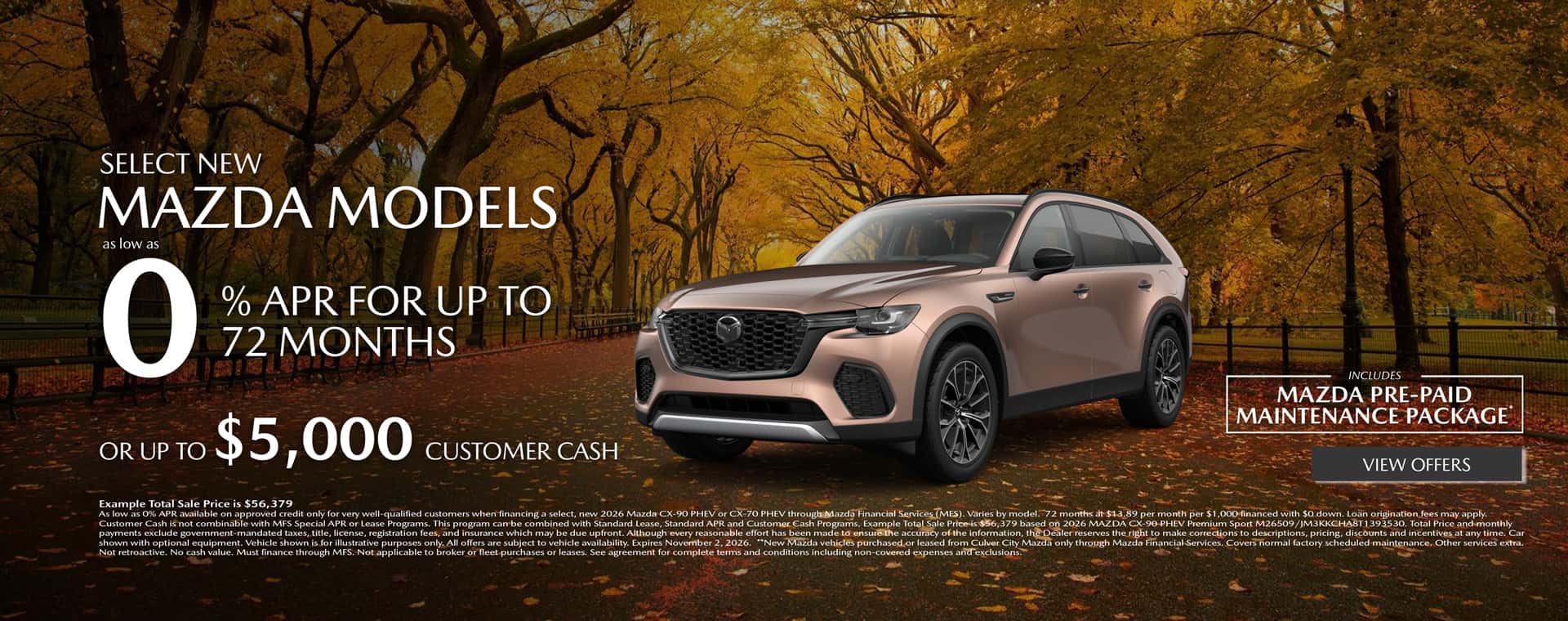Image showing Special APR Rate at Culver City Mazda