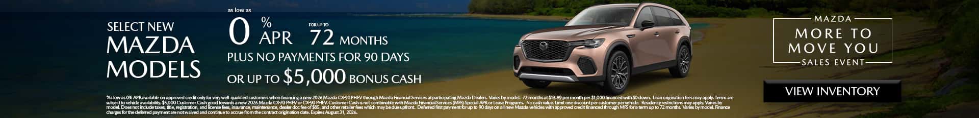 Image showing Special APR Rate at Culver City Mazda