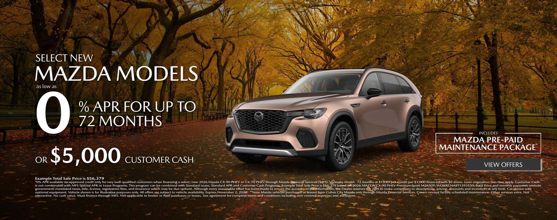 Image showing Special APR Rate at Culver City Mazda