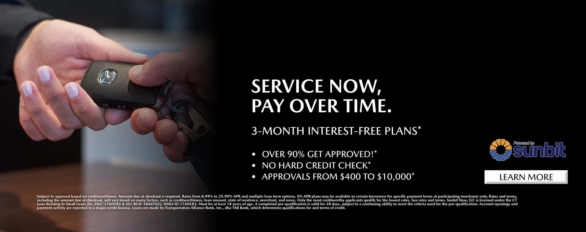 Pay over time with Culver City Mazda Service and Parts financing