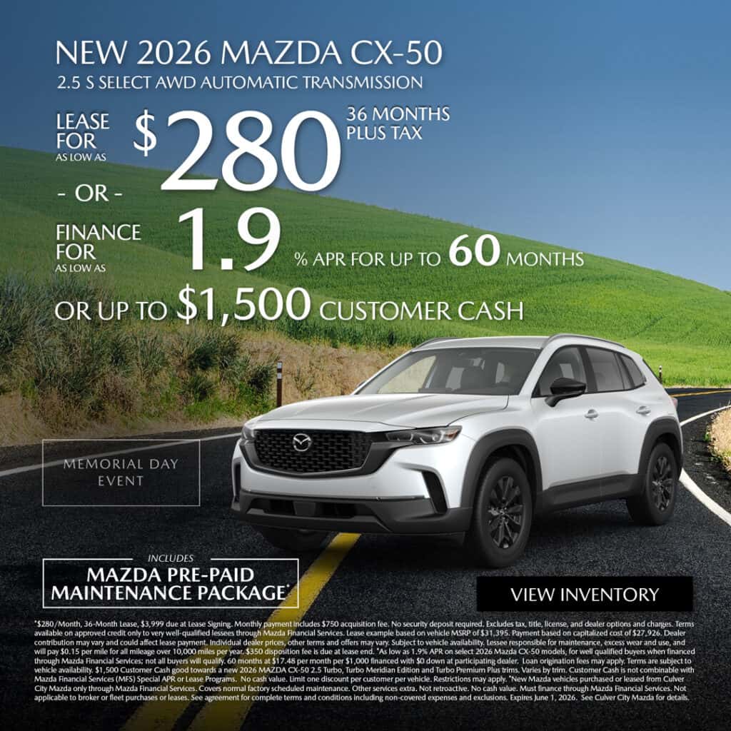 New Mazda Car Specials Los Angeles | Culver City Mazda