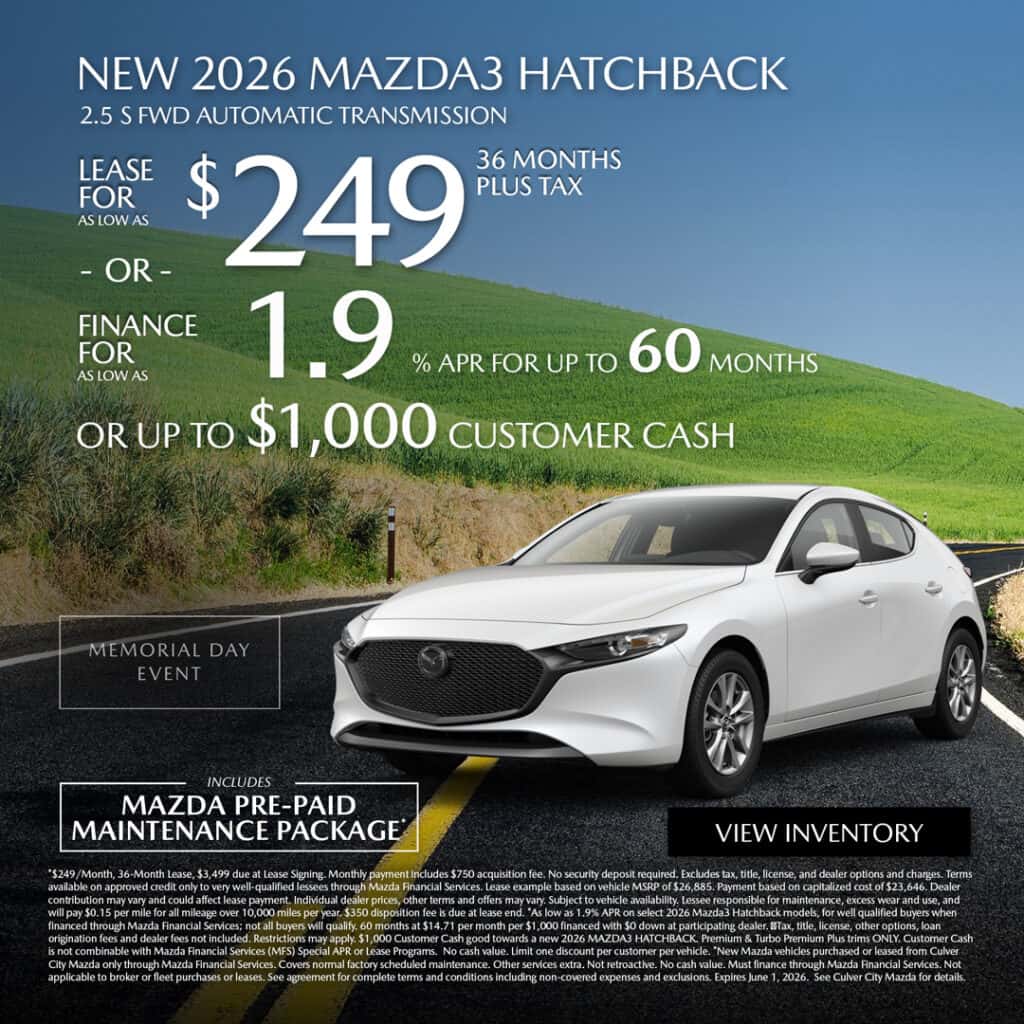 Culver City Mazda Specials | Culver City Mazda