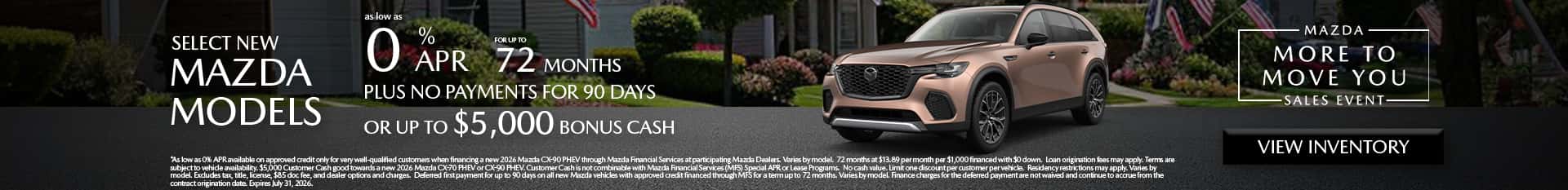 Image showing Special APR Rate at Culver City Mazda