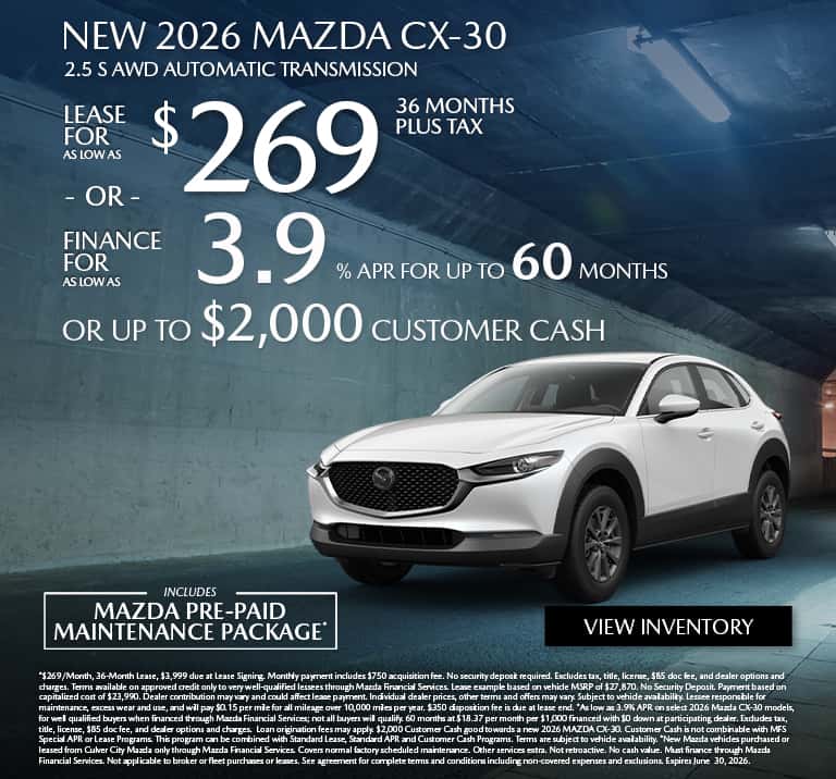 New Mazda Car Specials Los Angeles | Culver City Mazda