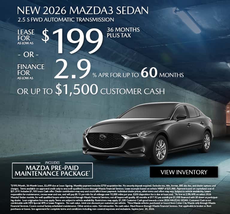 Culver City Mazda Specials | Culver City Mazda
