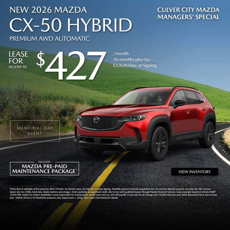 Culver City Mazda Specials | Culver City Mazda