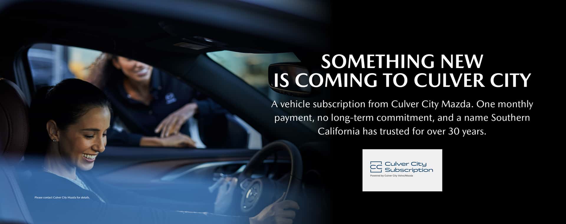Vehicle Subscription is coming to Culver City Mazda