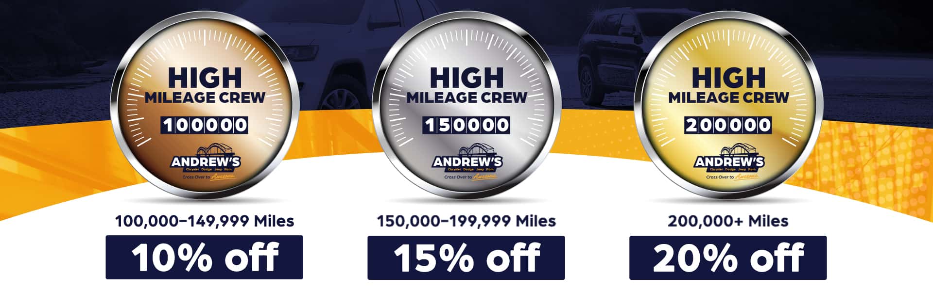 High Mileage Exclusive Discounts