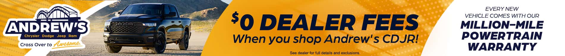 $0 Dealer Fees