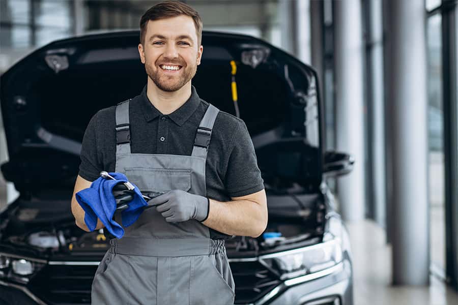 Smiling Service Man