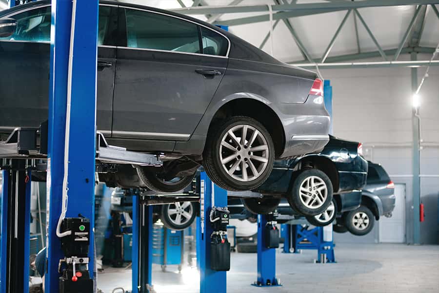 Vehicle on Lift