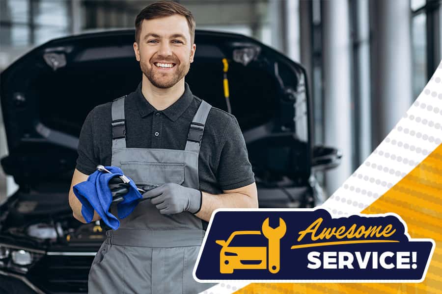 Smiling Service Tech