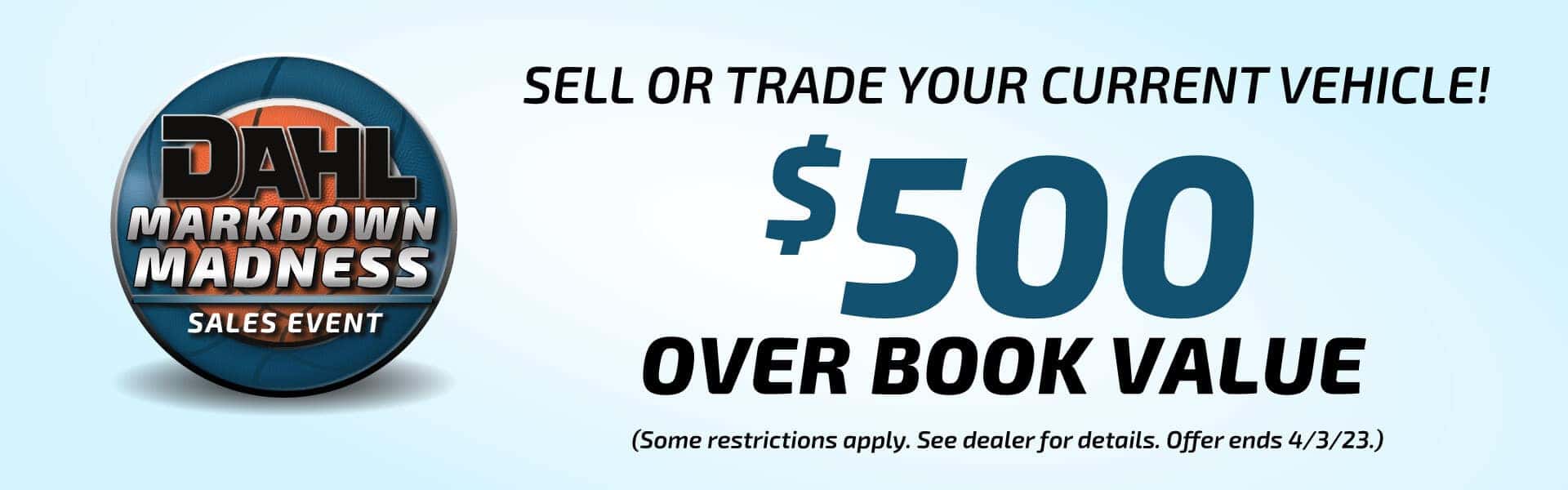 $500 over book value