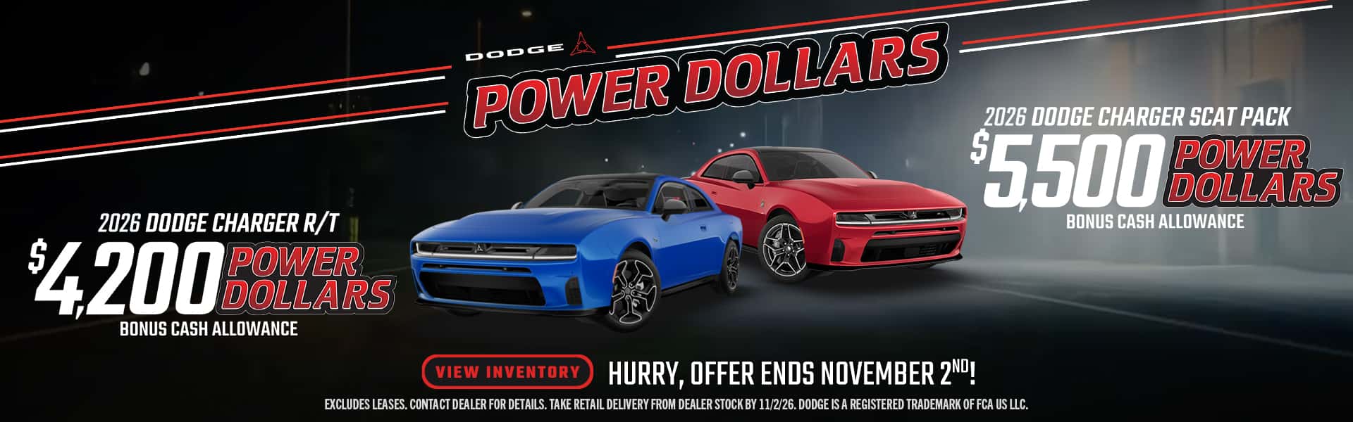 2026 Dodge Charger R/T Power Dollars