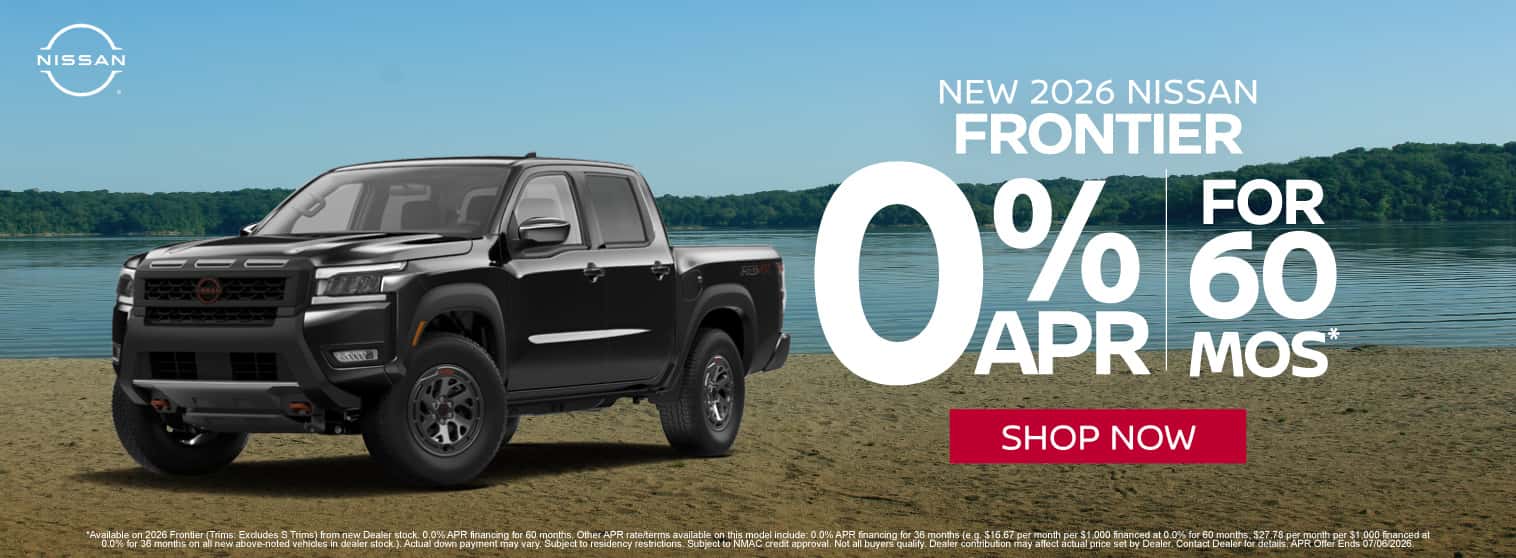 2026 Nissan Frontier 0.0% APR for 60 months*