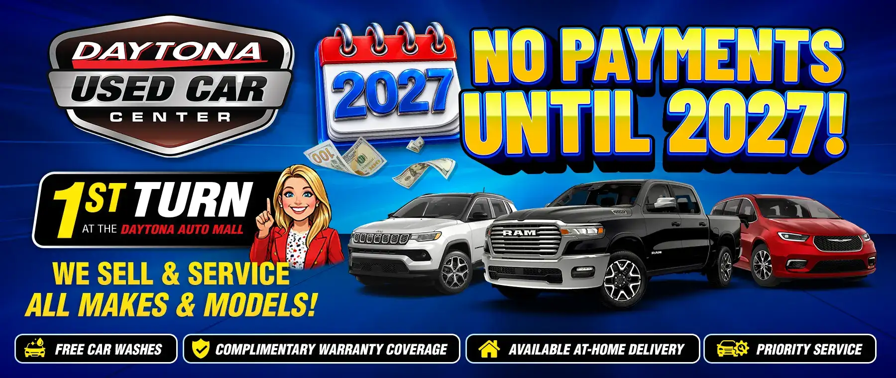 No Payments Till next year banner