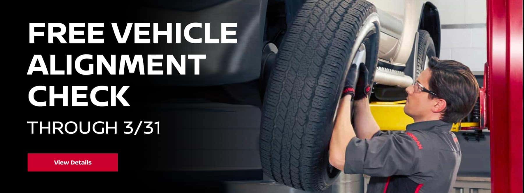 Free Vehicle Alignment Check Through 3/31 View Details