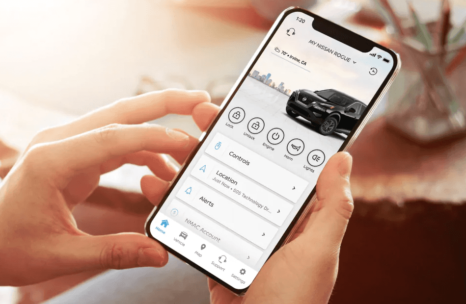 Remote Engine Start Stop moble app interface