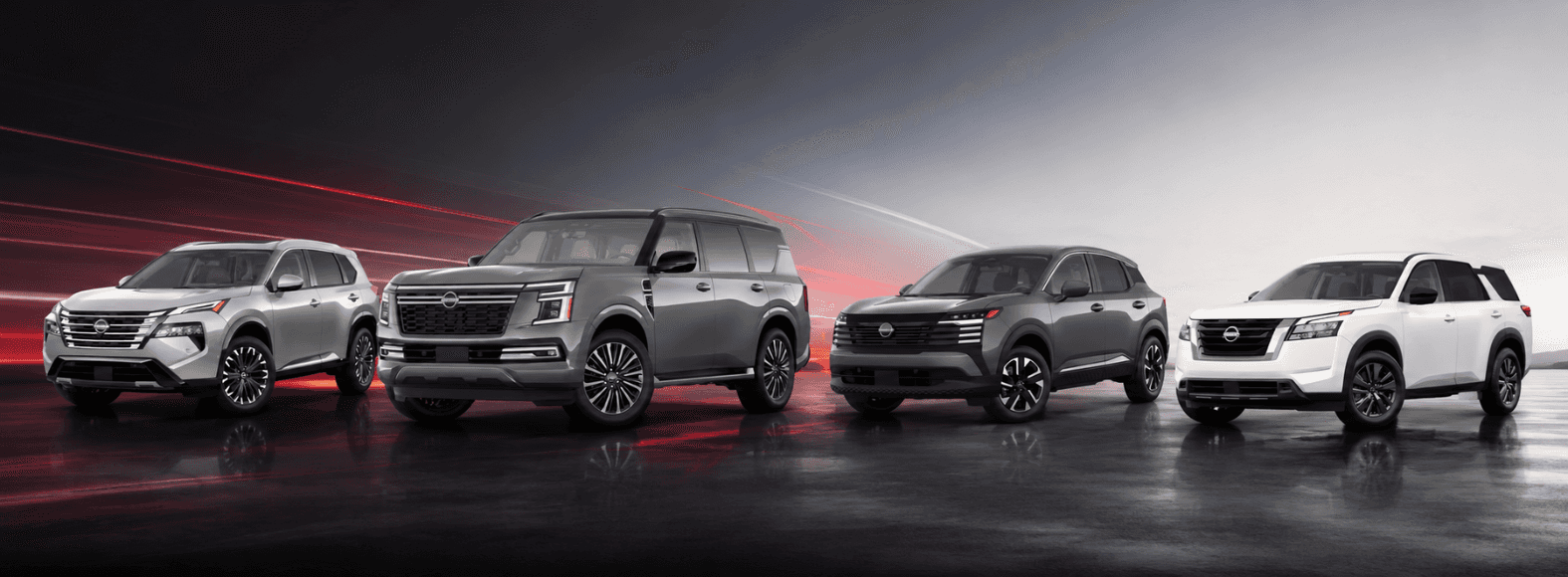 2026 Nissan SUV Size Guide Nissan SUV lineup including Kicks Rogue Murano Pathfinder and Armada