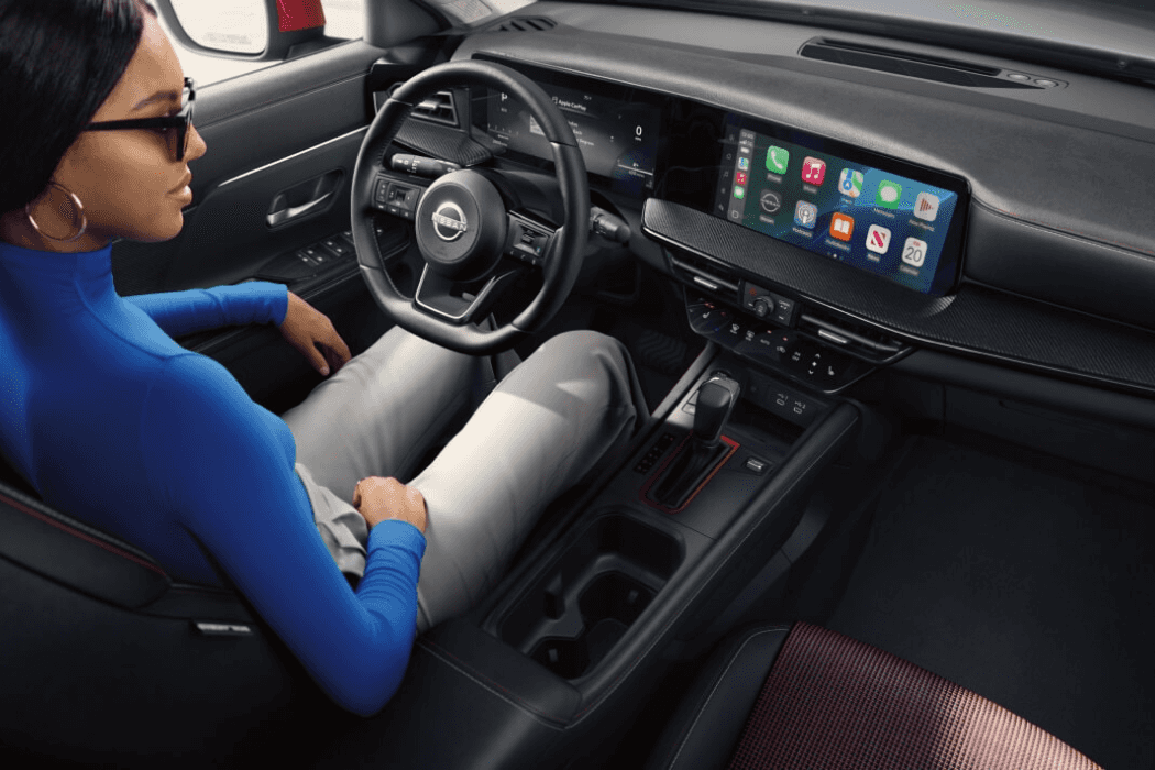 2026 Nissan Kicks interior with dashboard and infotainment display