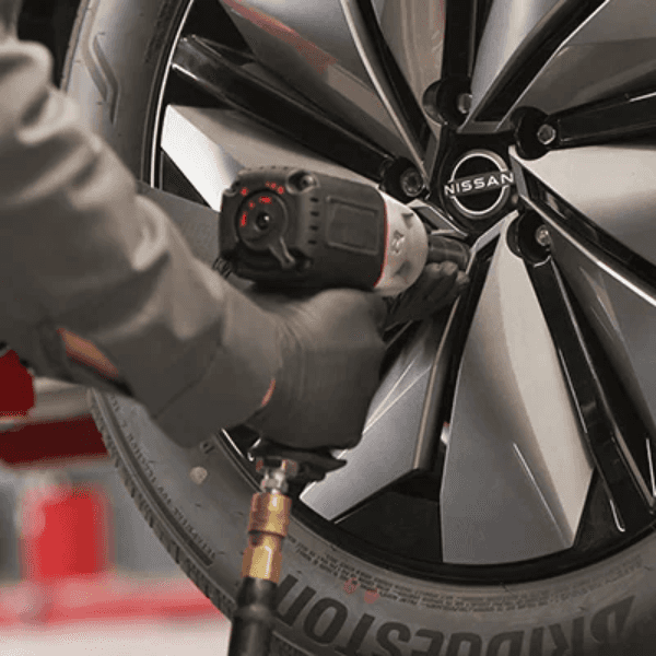 Nissan Tire Inspection After a Pothole Nissan tire maintenance inspection after road or pothole impact