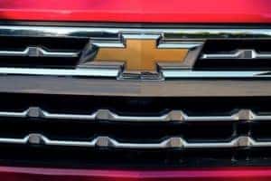 closeup-2023-Chevy-Silverado-grill-red