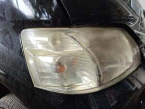 Hazy headlight sample