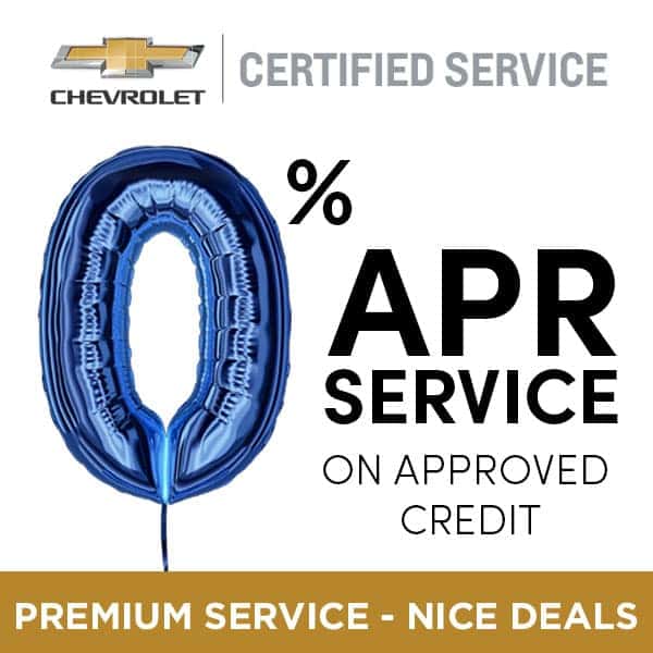 0% APR Service on Approved Credit